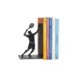 SUJETA LIBROS MATCH POINT NEGRO METAL