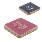 JUEGO 4 POSAVASOS BASE CORCHO