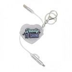 LLAVERO CON CARGADOR PARA MÓVIL - READY TO SHINE