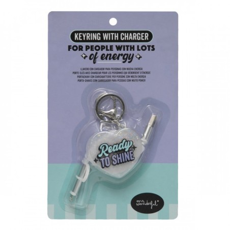 LLAVERO CON CARGADOR PARA MÓVIL - READY TO SHINE