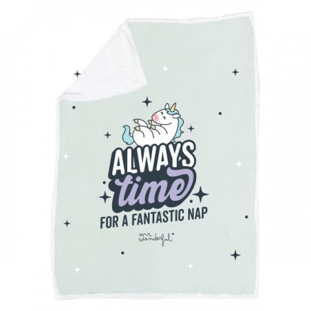 MANTA CON FUNDA UNICORNIO - ALWAYS TIME FOR A FANT