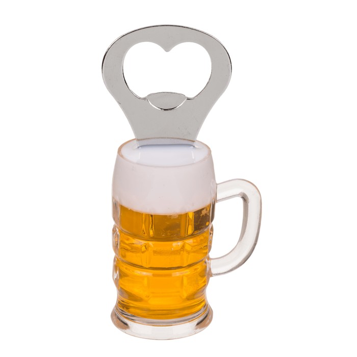 ABREBOTELLAS METAL VASO CERVEZA