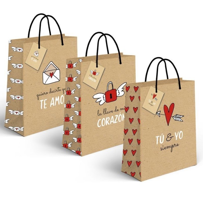 BOLSA PAPEL XL CRAFT AMOR 3M
