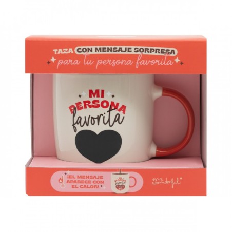 TAZA CON MESAJE SORPRESA - MI PERSONA FAVORITA