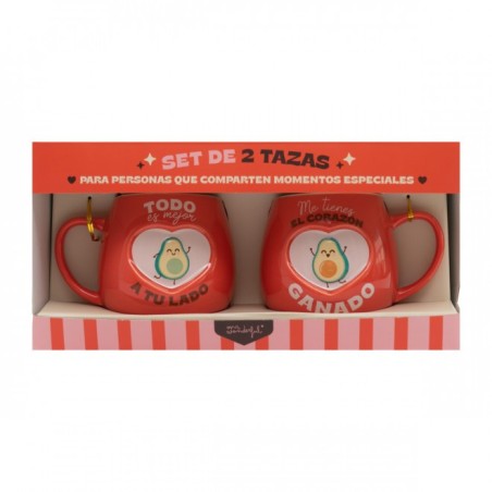 SET DE 2 TAZAS - TODO ES MEJOR A TU LADO.