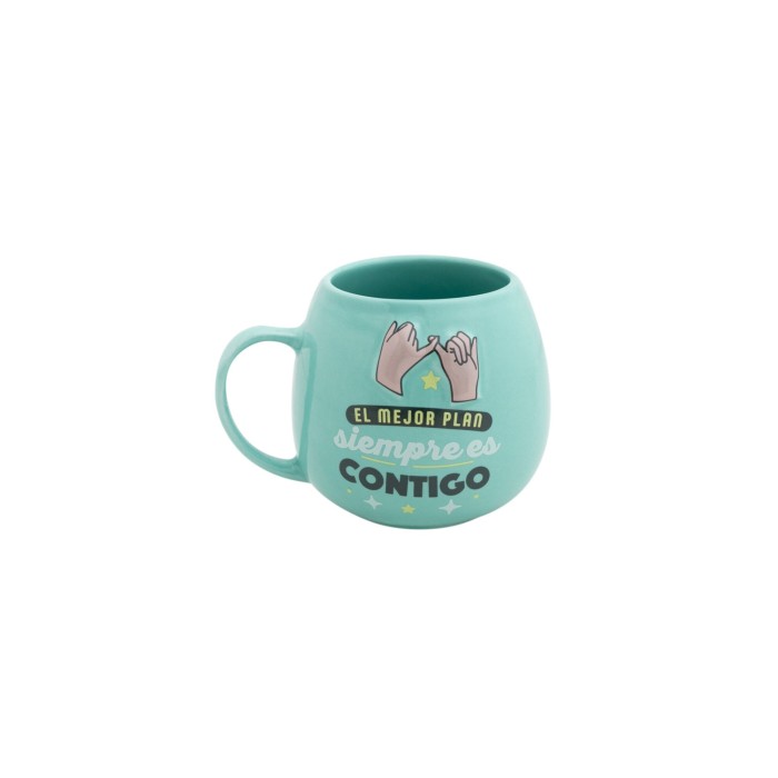 TAZA EL MEJOR PLAN  SIEMPRE ES CONTIGO