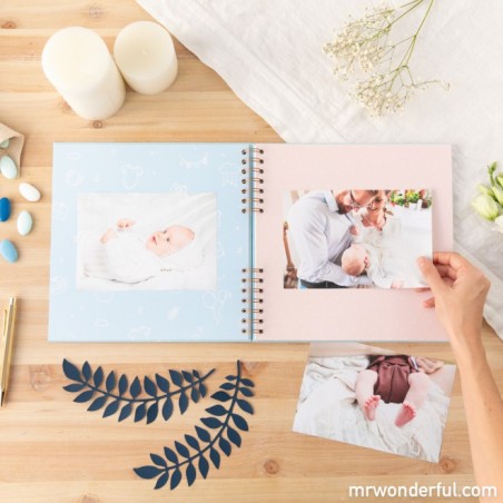 ALBUM DE FOTOS AZUL ASI DE BONITO FUE MI BAUTIZO