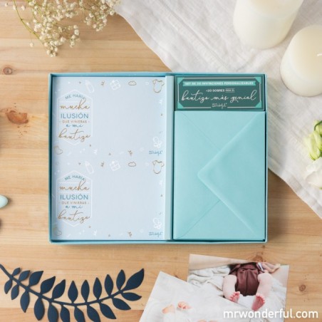 SET 20 INVITACIONES PERSONALIZABLES