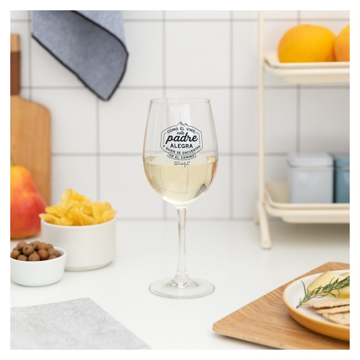COPA DE VINO ESTE PADRE ALEGRA