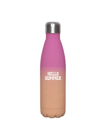 BOTELLA ACERO INOX HELLOW SUMMER ROSA 500ML