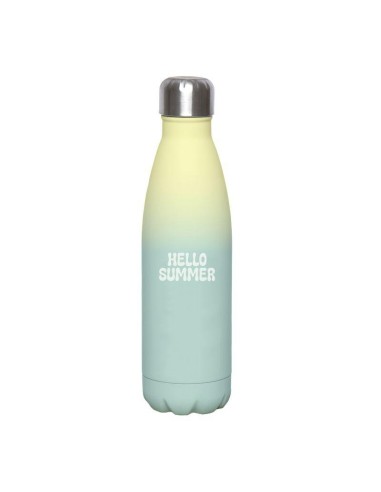 BOTELLA ACERO INOX  HELLOW SUMMER AMARILLO 500ML