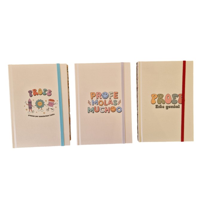 LIBRETA CON GOMA L PROFE
