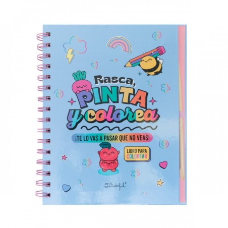 LIBRO MÁGICO PARA COLOREAR - RASCA  PINTA Y COLORE