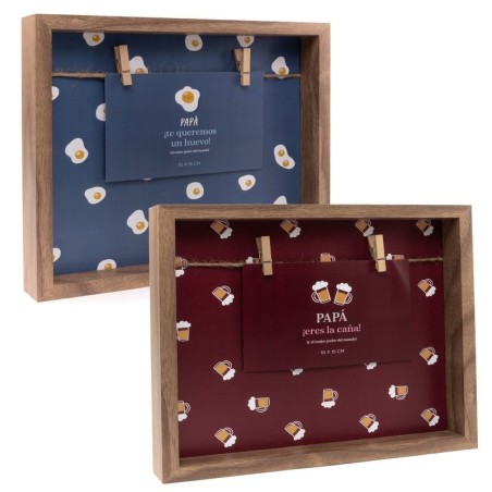 PORTAFOTOS CON PINZAS PAPÁ