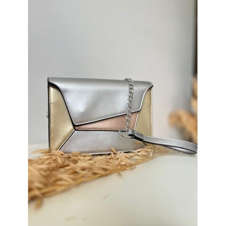 BOLSO CAMELIA PLATEADO