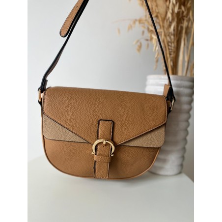 BANDOLERA INDIGO CAMEL