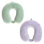 COJÍN CERVICAL VISCO VERDE/LILA