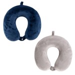 COJÍN CERVICAL VISCO AZUL/GRIS