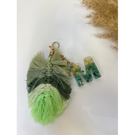 LLAVERO FLECOS LETRA M