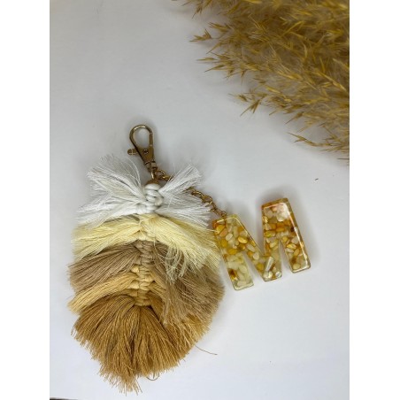 LLAVERO FLECOS LETRA M