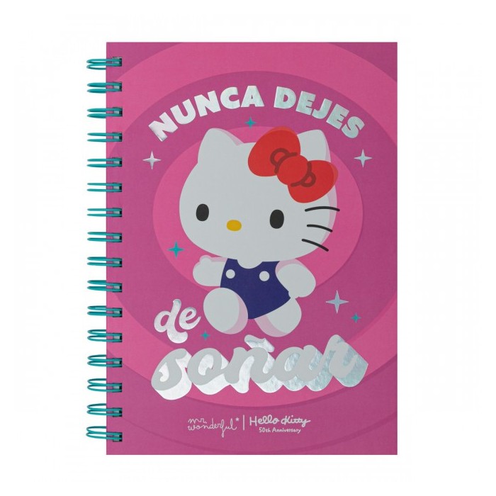 LIBRETA A5 HELLO KITTY X MR  WONDERFUL - NUNCA DEJ