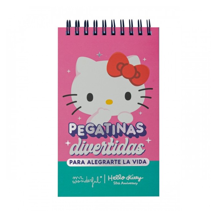 LIBRETA DE PEGATINAS HELLO KITTY X MR  WONDERFUL -