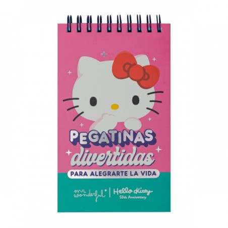 LIBRETA DE PEGATINAS HELLO KITTY X MR  WONDERFUL -