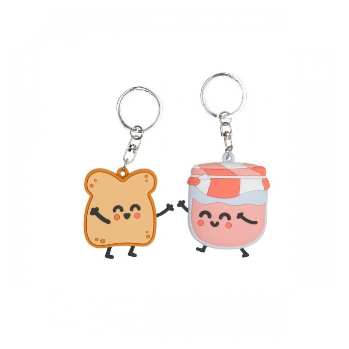 SET DE 2 LLAVEROS - TOSTADA Y MERMELADA