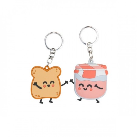 SET DE 2 LLAVEROS - TOSTADA Y MERMELADA
