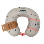 COJÍN DE VIAJE CON ANTIFAZ GRIS - FLYING TO MY DRE