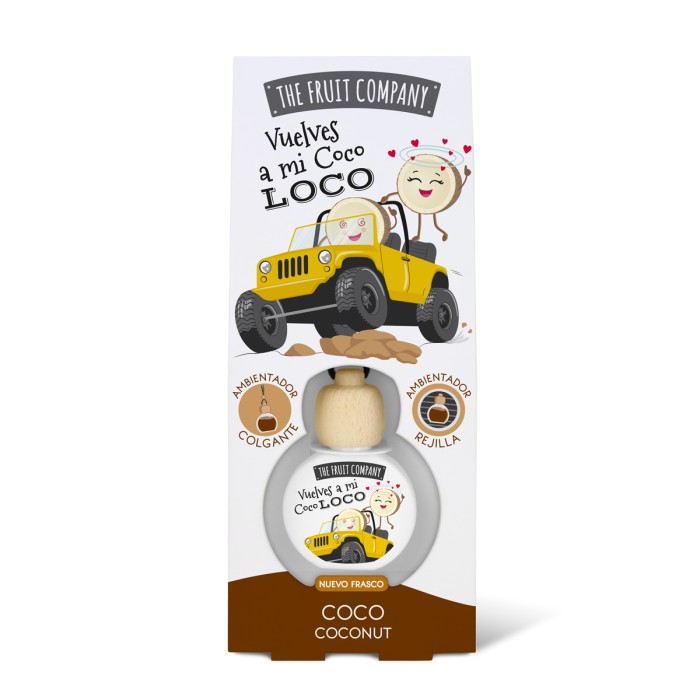 AMBIENTADOR COCHE COLGANTE C/PINZA COCO TFC