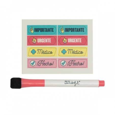 PLANIFICADOR MAGNÉTICO SEMANAL DE PIZARRA BLANCA D