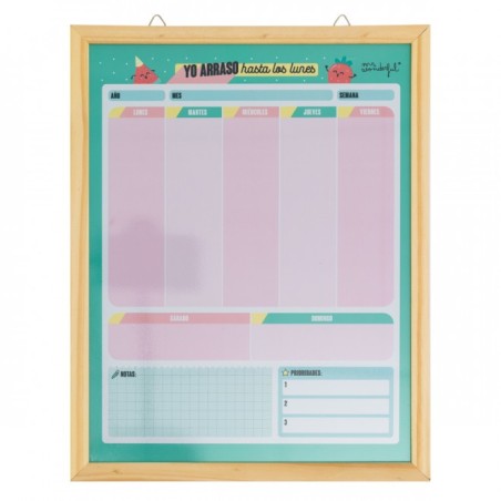 PLANIFICADOR MAGNÉTICO SEMANAL DE PIZARRA BLANCA D