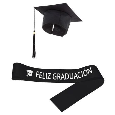 BIRRETE CON BANDA - FELIZ GRADUACIÓN