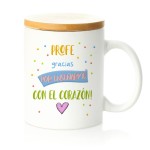 TAZA TAPA BAMBÚ - PROFE GRACIAS