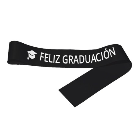 BIRRETE CON BANDA - FELIZ GRADUACIÓN