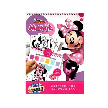 LIBRO DIBUJOS ACUARELAS MINNIE