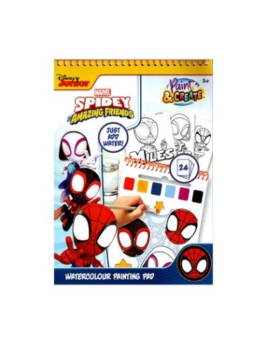 LIBRO DIBUJOS ACUARELAS SPIDERMAN