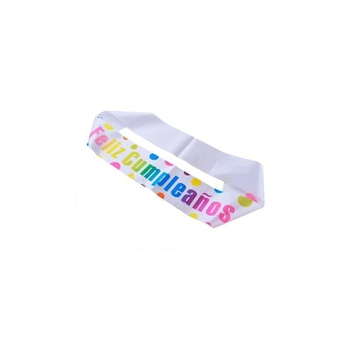 BANDA FELIZ CUMPLEAÑOS BLANCA