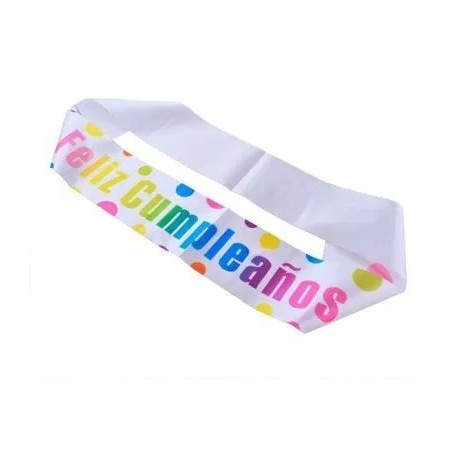 BANDA FELIZ CUMPLEAÑOS BLANCA